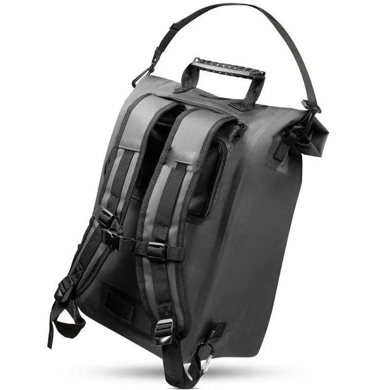 Borsa 3-in-1 per Portapacchi Posteriore Bicicletta, Impermeabile, Zaino e Borsa a Tracolla per Ciclismo e Pendolarismo, con Scomparto per Laptop