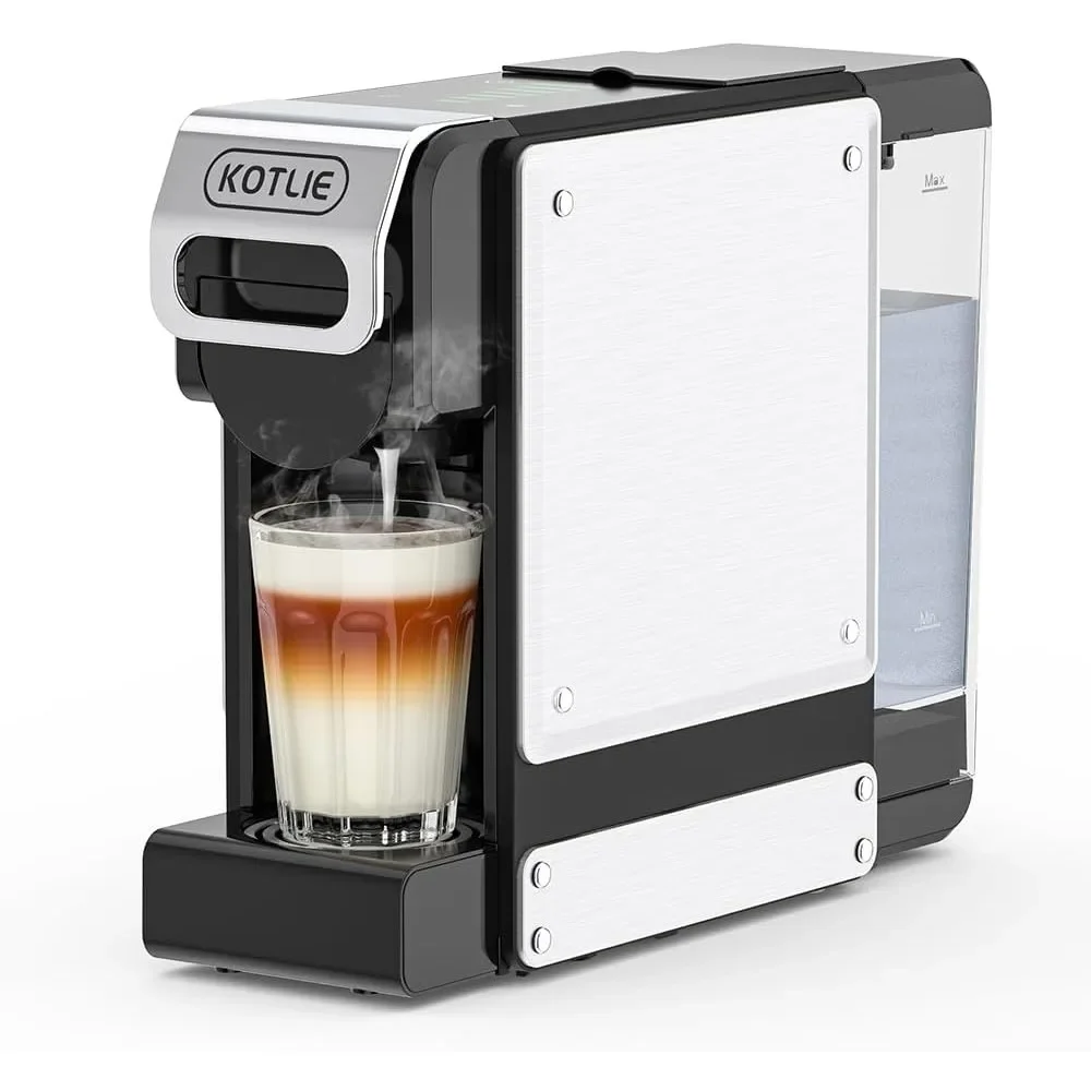 

KOTLIE ST-550 Single Serve Espresso Machine, Compatible with K-Cup, Nespresso, Dolce Gusto Capsules and Ground Coffee