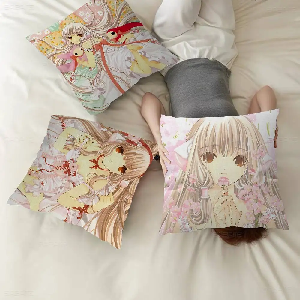 Anime C-Chobits Kawaii Girl Lucky Dragon pillow cover sofa cushion cover home room decoration children gift