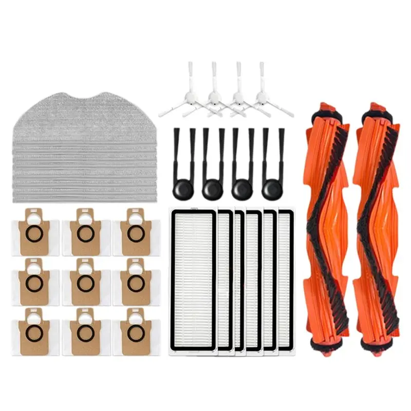 

A65Z Accessories Kit For Xiaomi Robot Vacuum H40/OV51 Replacement Parts Side Brush Mop Cloth HEPA Filter Dust Bag