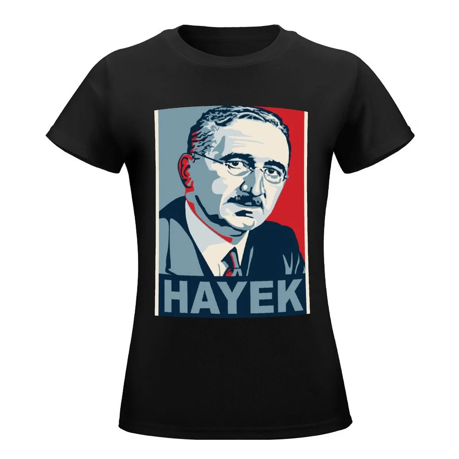 Friedrich Hayek T-Shirt female Female clothing lady clothes Aesthetic clothing Top Women