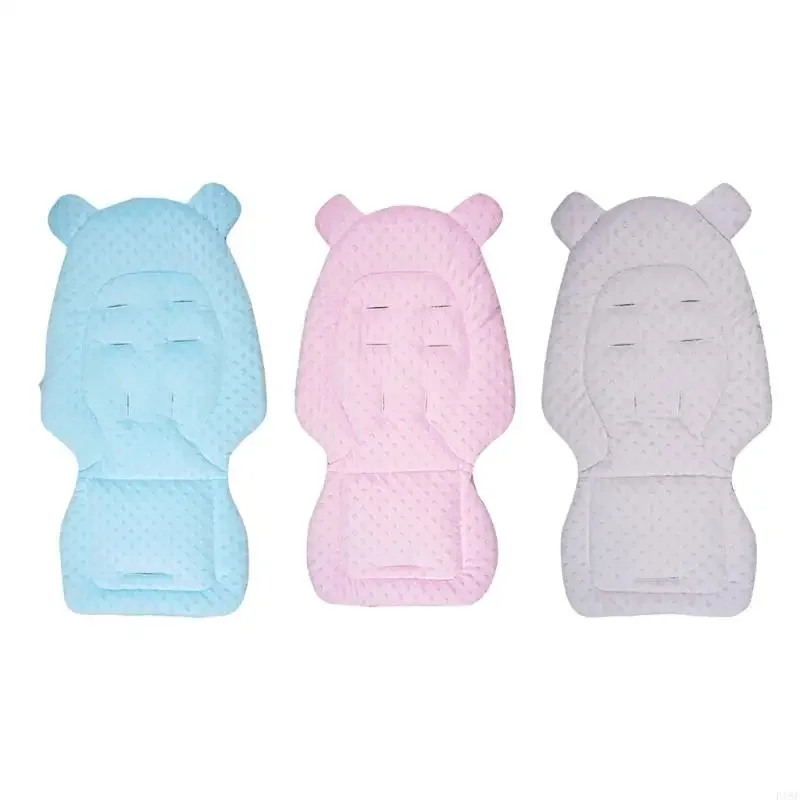 

Cotton Dotted Backing Strollers Insert Removable Anti Slip Cushion Soft F19F