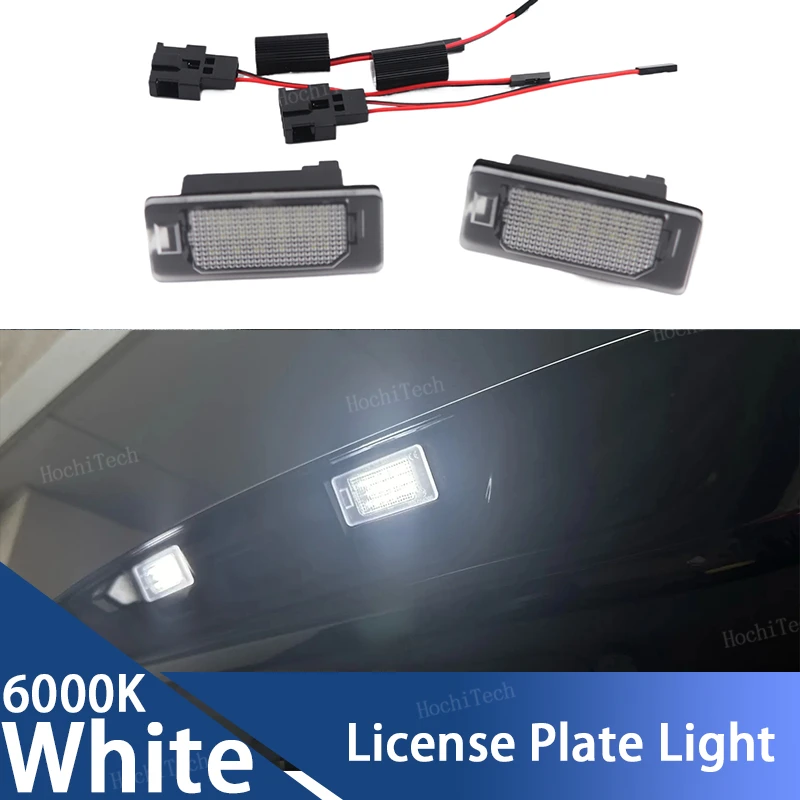 2Pcs Canbus LED License Plate Light For Porsche Panamera 970 4D 2010-2016 8TO943021 White Car-Styling Number Lamp 12V