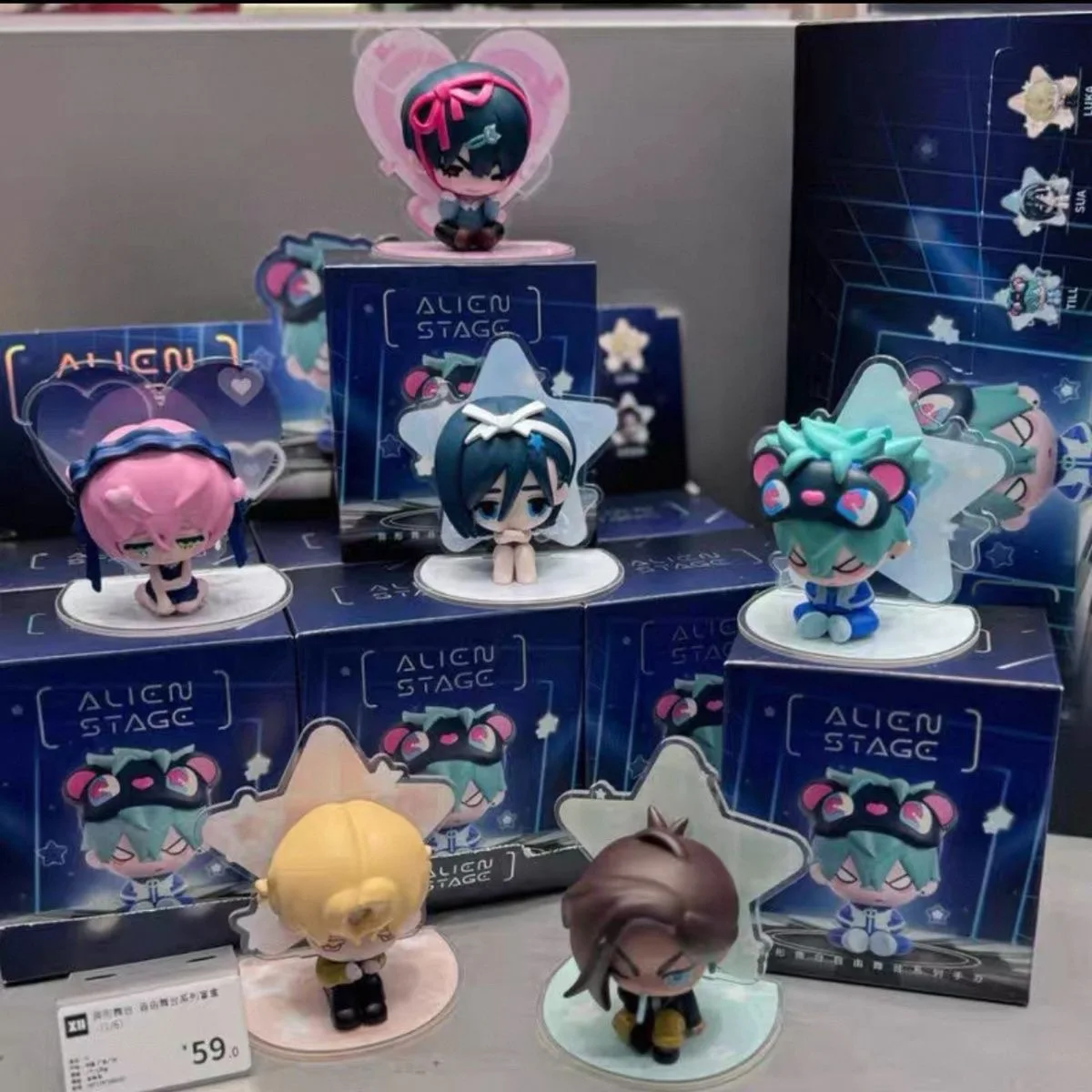 

Selling Alien Stage Free Stage Series Blind Box Anime Character Surprise Mystery Box Mini Doll Decoration Girl Gift Model Toys