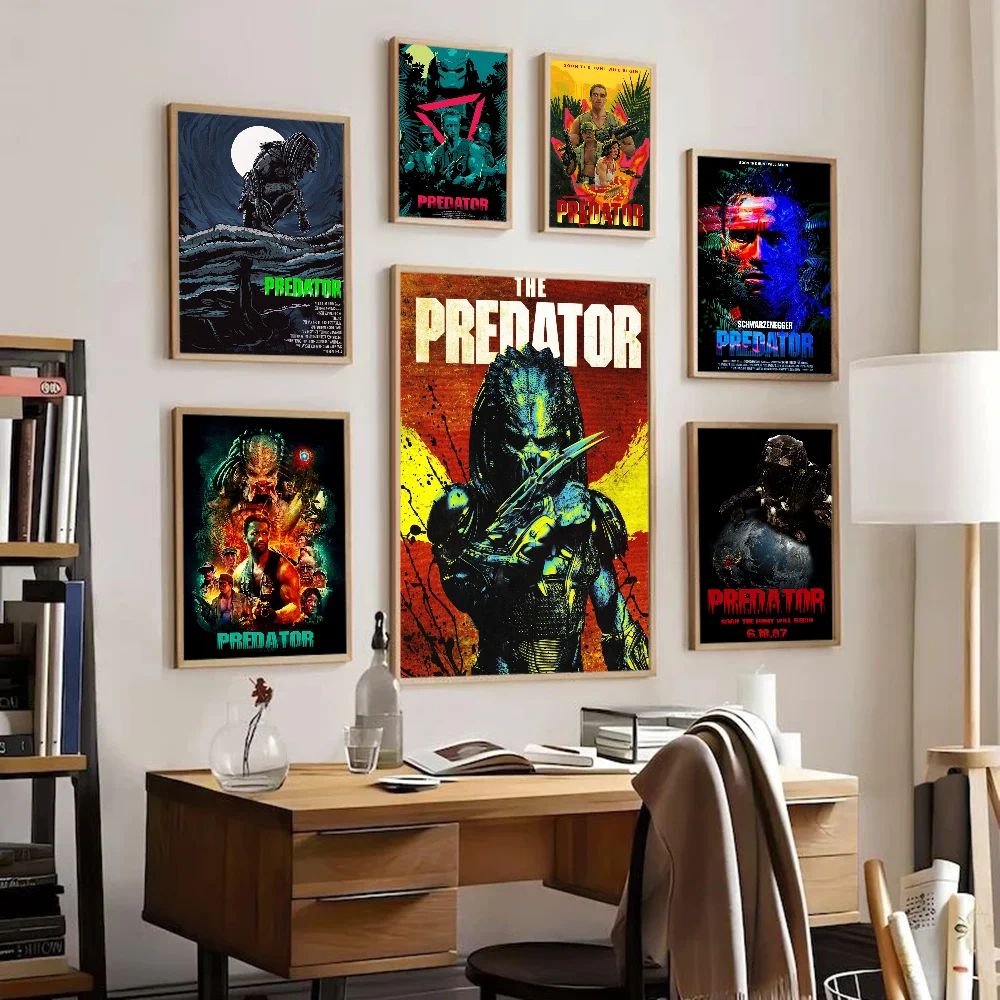 ملصق أنيمي الكلاسيكي المفترس ، ملصق ورقي مقاوم للماء ، ديكور حائط ، قهوة ، منزل ، بار ، غرفة