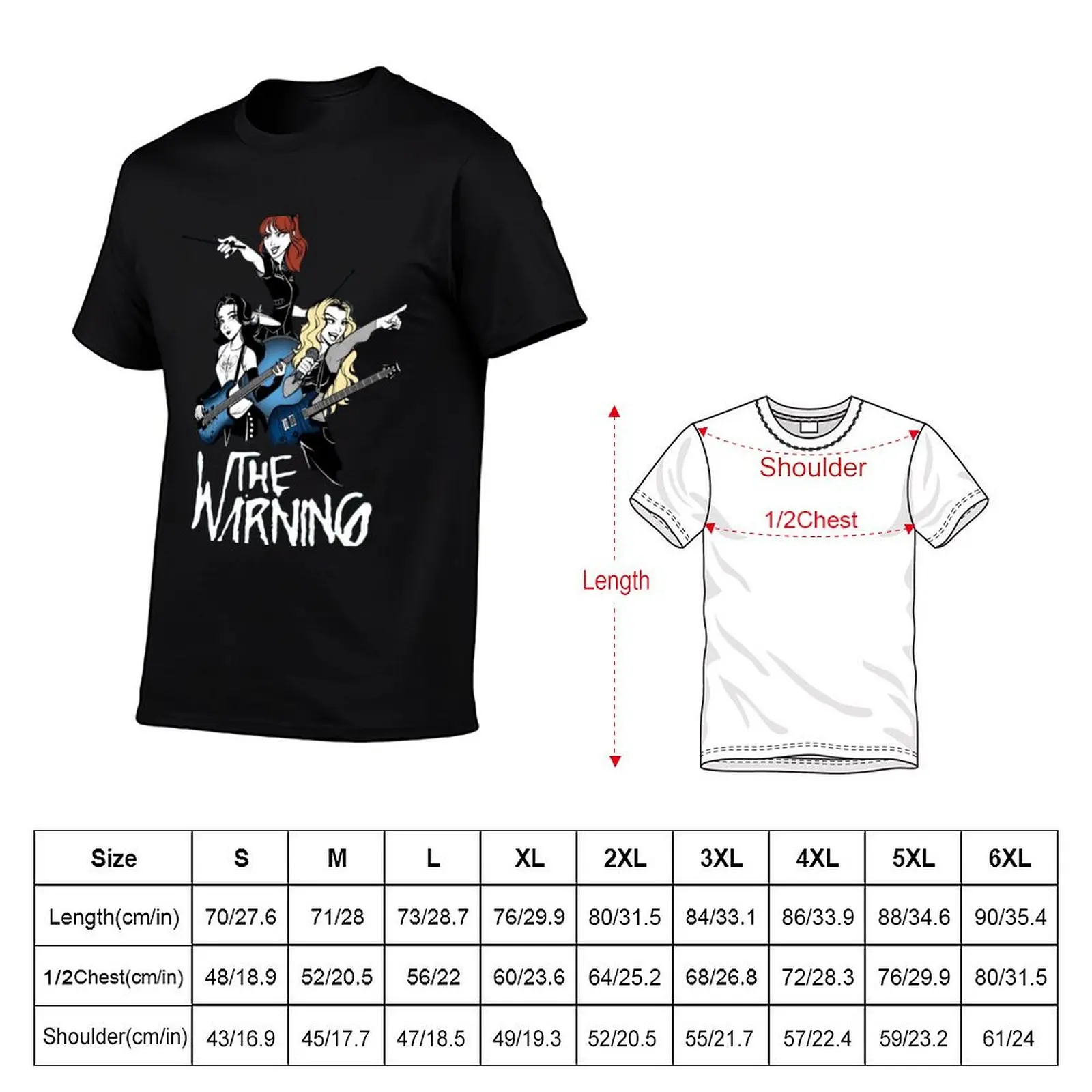 The Warning -Rock Band- T-Shirt cotton t shirts high quality man t shirt cotton t shirt man cotton T-Shirt