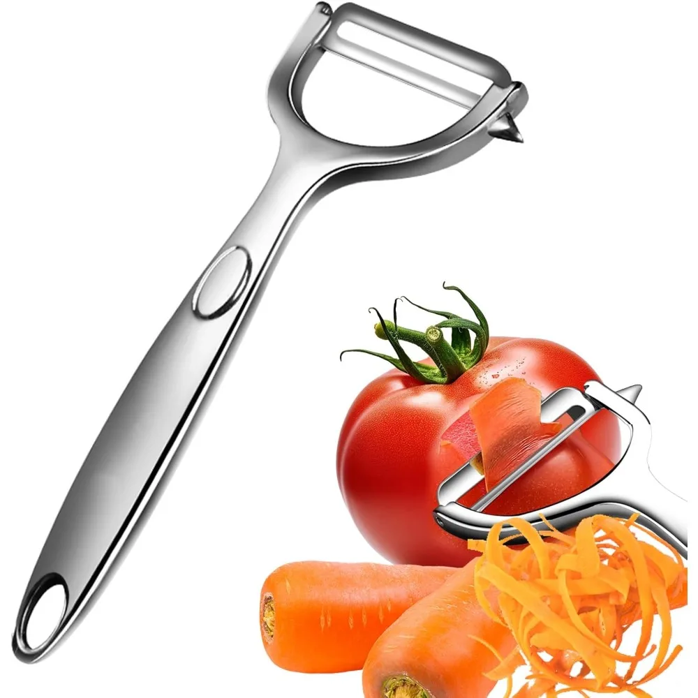 2-in-1 Household Peeler, Potato Peeler, Stainless Steel , Divine Fruit Peeler