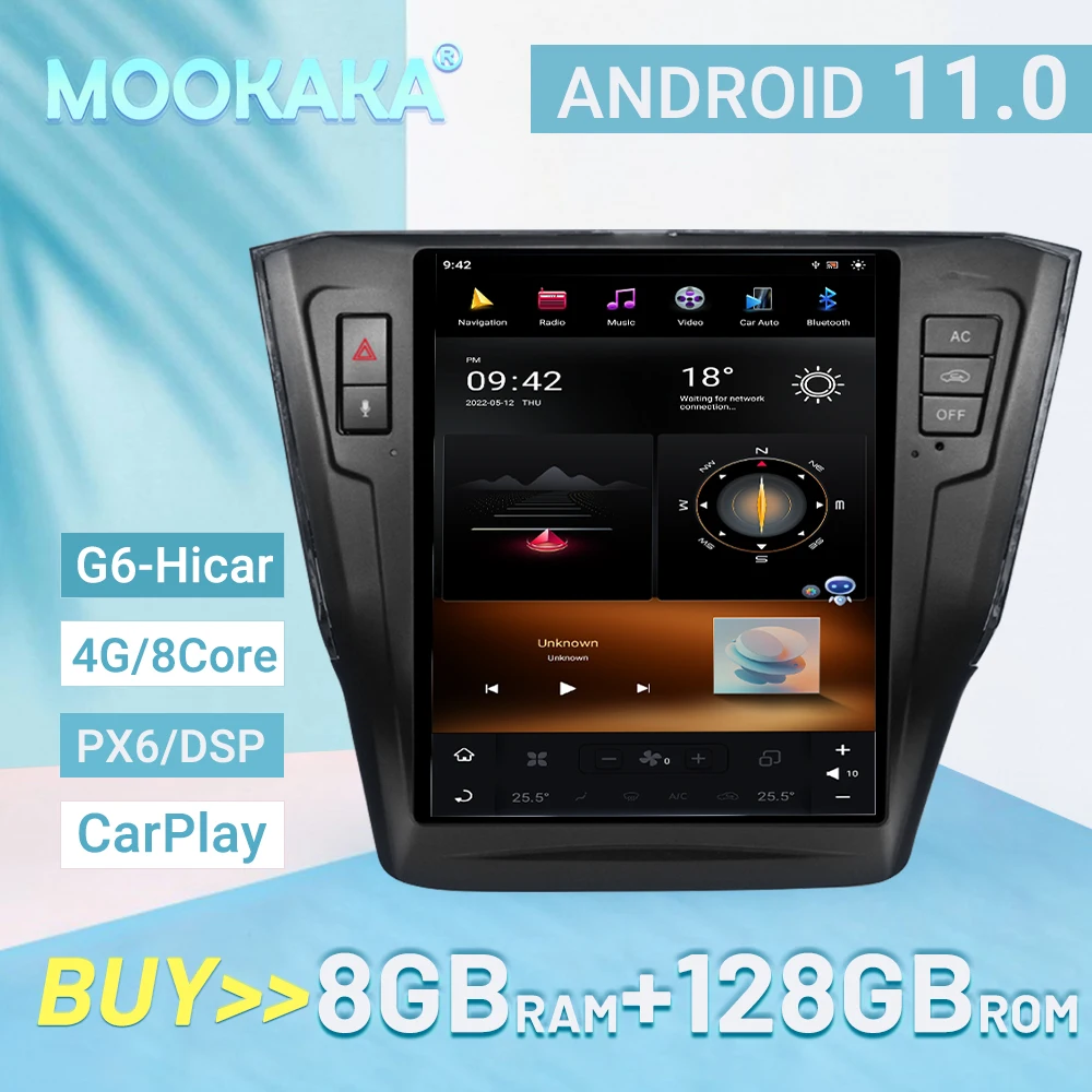 

Автомобильный радиоплеер на Android 11 для VW Volkswagen Passat 7 2015-2018, автомобильный радиоплеер, GPS-навигация, голосовое управление, PX6/G6, 128 ГБ, 4 рожок, 8 яд...