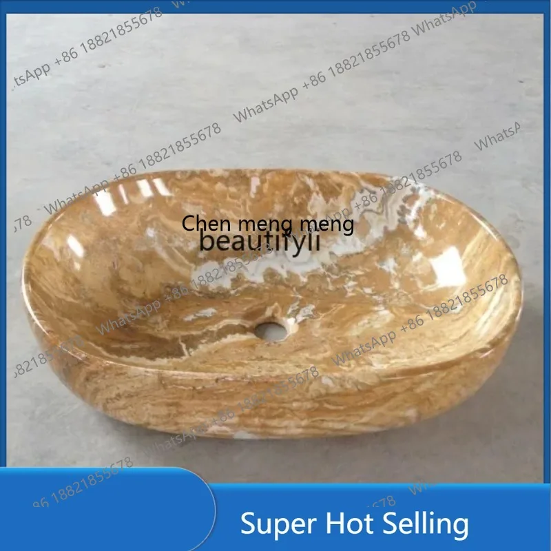 

A85 Boutique Art Basin High-Grade Wood Grain Marbling Table Art Wash Face Wash Basin