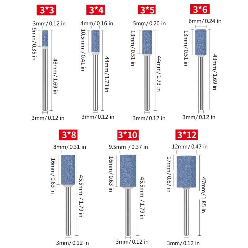 A2UD Universal 3 mm Shank Chụp Công cụ đánh bóng Bit Thích hợp cho việc mài chà nhám hiệu quả và ứng dụng công việc tiết