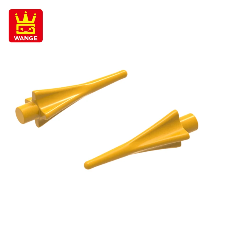 Wange 24482 100 جرام/555 قطعة طرف الرمح 4 حواف مسامير بنة Moc متوافقة مع لعبة أطفال ذاتية الصنع من الطوب