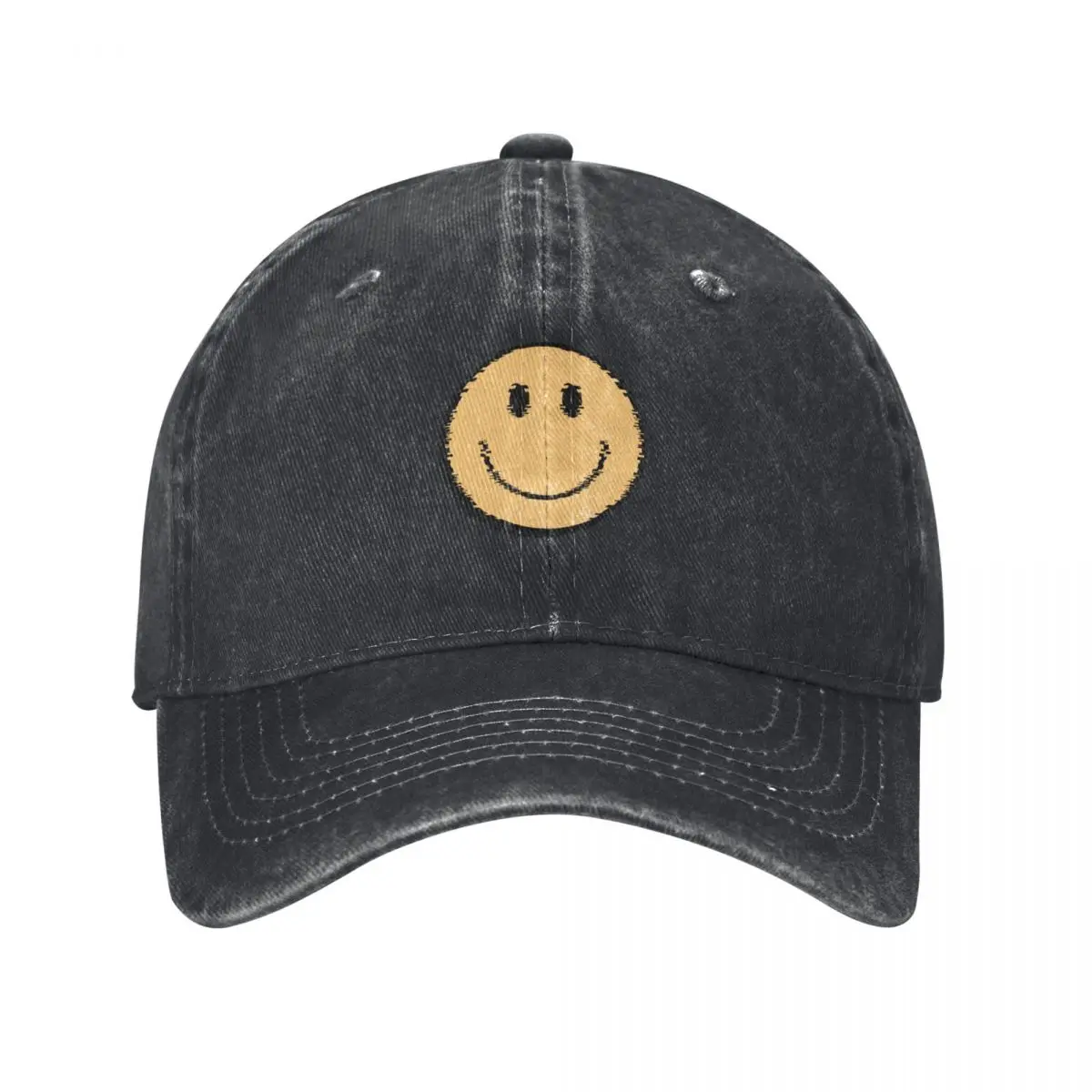 

Hippie Trippy Retro Yellow Smiley Face Baseball Cap Beach Bag Hat Luxury Brand Vintage Hats For Women Men's