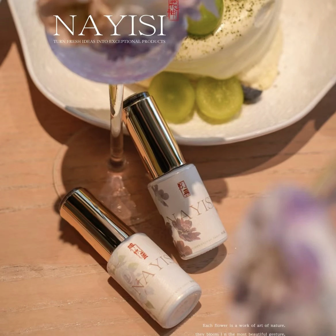 Luxury nail salon gel polish colors