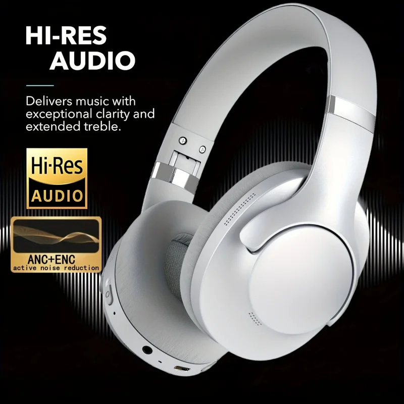 

Новая беспроводная гарнитура, с басовым звуком, BeltANCAactive Noise Reduction, 50-часовое воспроизведение, пенопластовые наушники, легкий вес