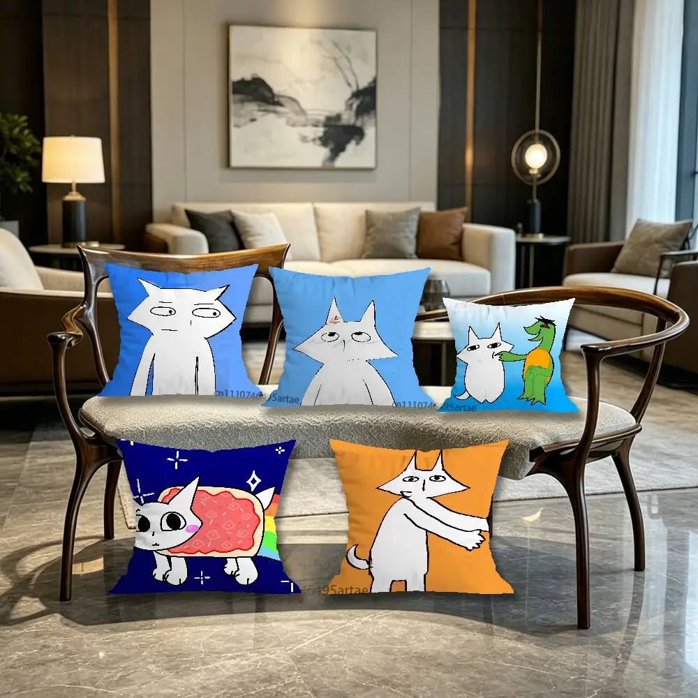 H-House Of Puso Bayani Laser Pillow Case For Home Bedroom Car Office Decoration Living Room Sofa Cushion Cover Suitable