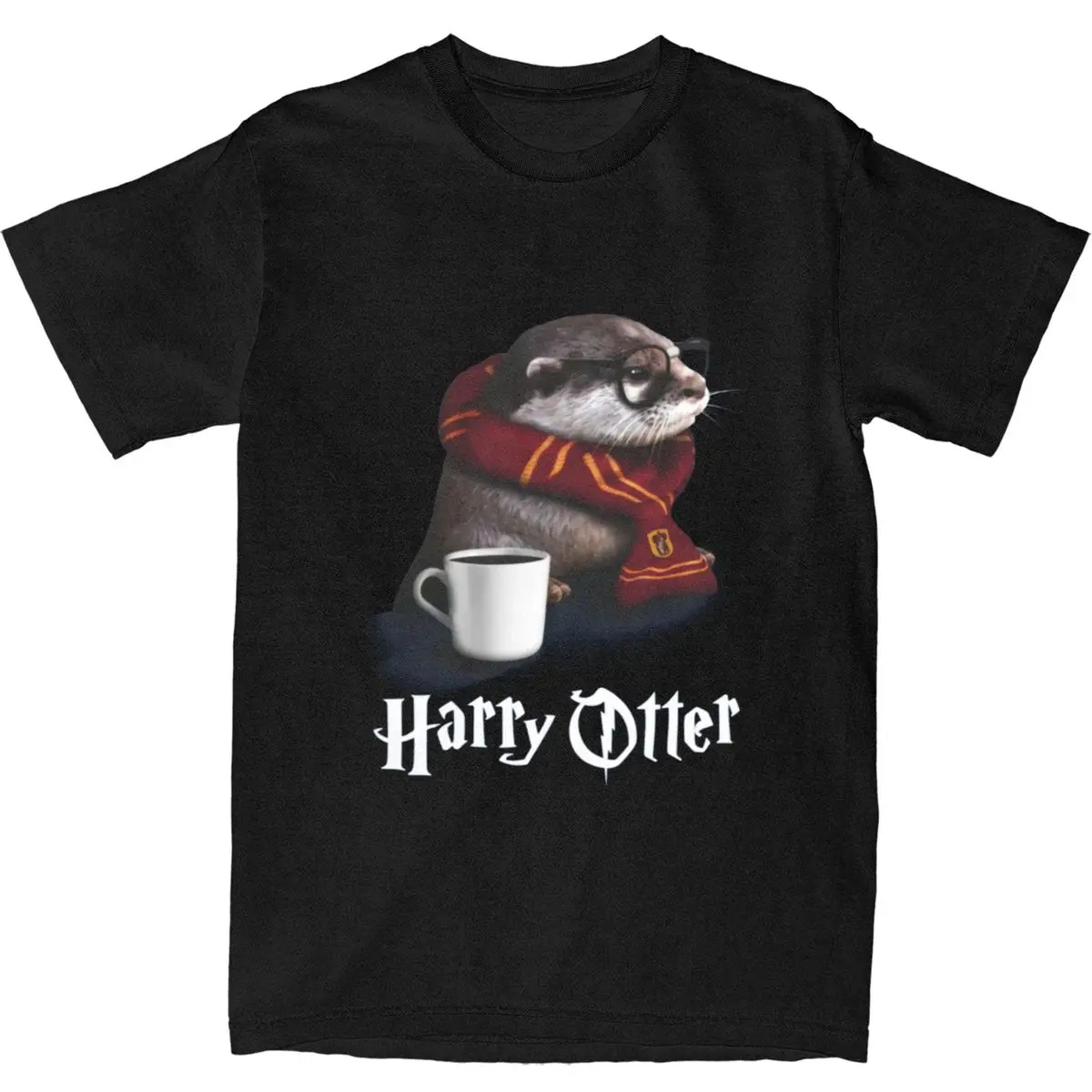 Couple T-Shirt Funny Otter T-Shirts Harajuku Harry Otter Summer Tee Shirt Vintage Casual Cotton Clothes Plus Size 5XL