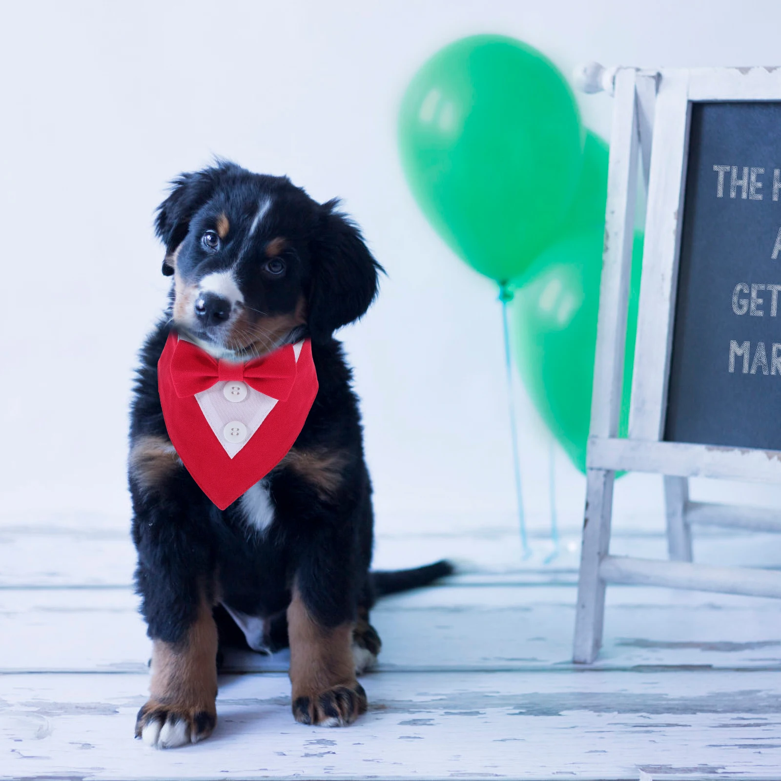 

Dog Wedding Turban Scarves Neckwear Suit Collar Bandana for Medium Dogs Decor Pet Saliva Towel Reusable Dog Accessories
