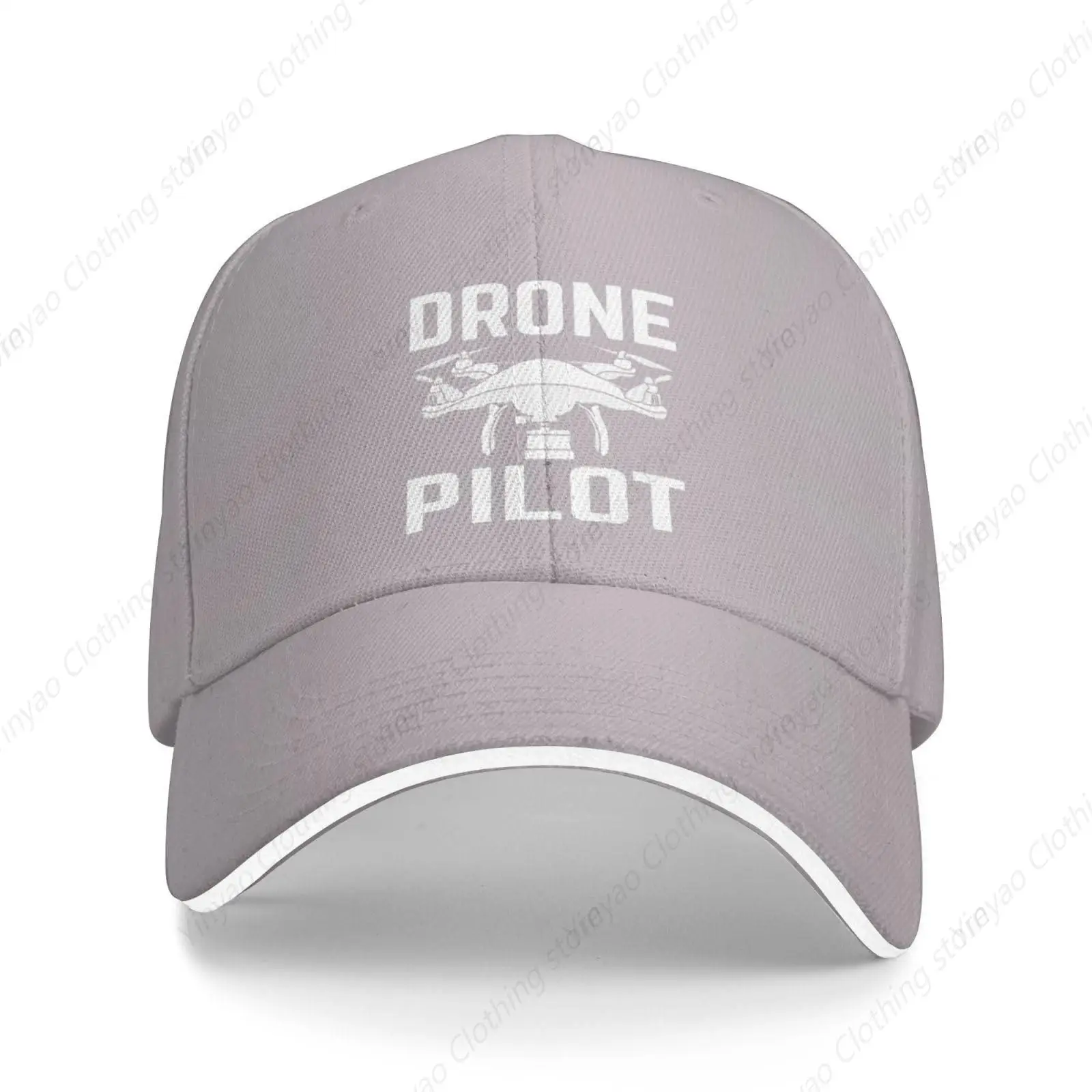 Interesting Drone Pilot Gift, Men's And Women's Baseball Caps Retro Sandwich Duckbill Cap Adjustable Truck Cap