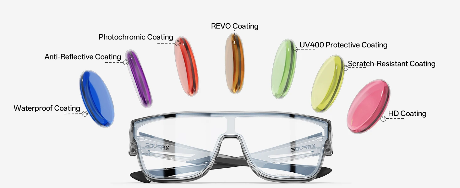 KAPVOE Neue Fitover Sonnenbrille UV400 Schutz Über Brille Träger Übergroße Quadratische Brille Männer Frauen Radfahren Laufen Gläser – Detail 9