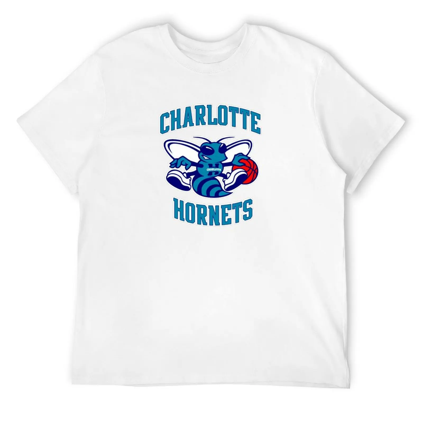 Hornets-Charlotte Logo (Purple) T-Shirt Clothing luxury designer mens clothes