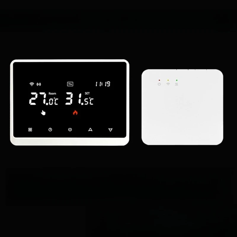 Intelligent wall-mounted boiler thermostat, wireless model, voice control, temperature controller