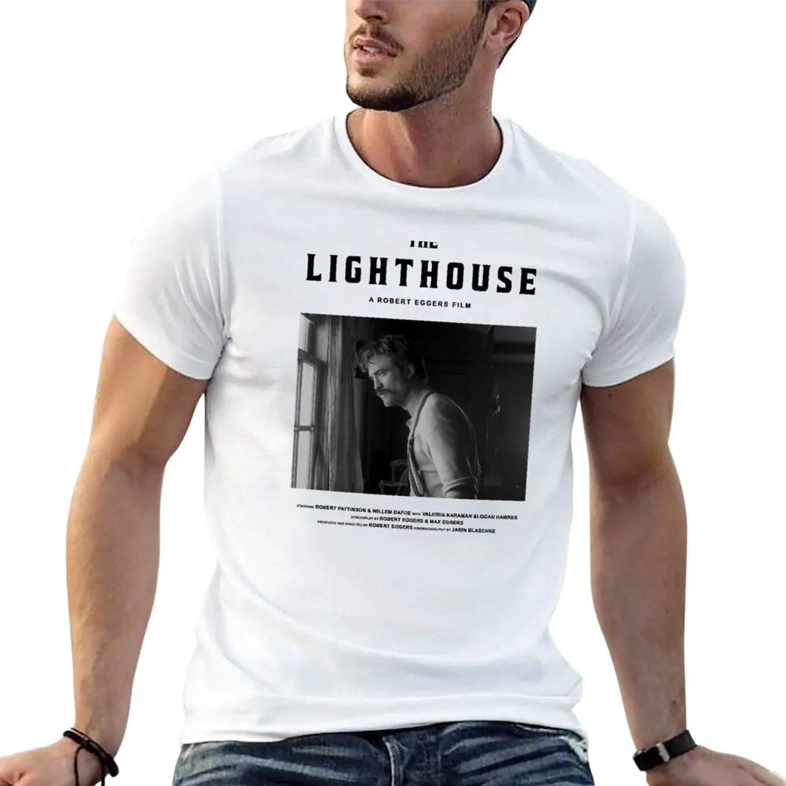 The Lighthouse Behind the Scenes Movie Poster T-Shirt graphic t shirts summer tops men t shirts