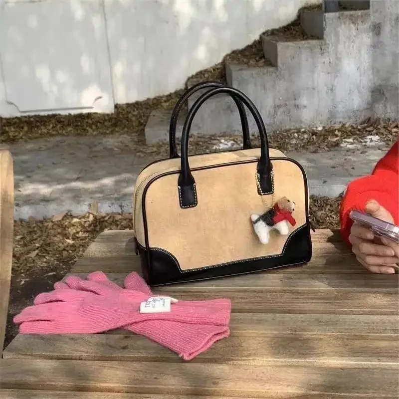 

Замшевые женские сумки на плечо в стиле ретро, кошелек и сумка, диагональная сумка через плечо для женщин, дизайнерские сумки, женские сумки, большая сумка Сумка