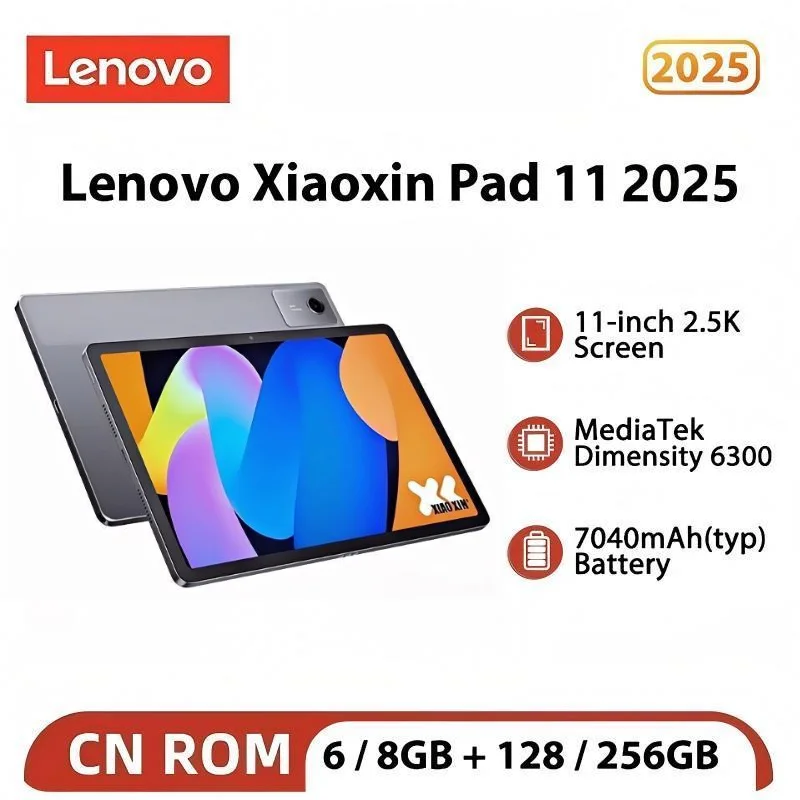 Original New Lenovo Xiaoxin Pad 11 2025 Tab 128GB 256GB ROM MTK Dimensity 6300 11