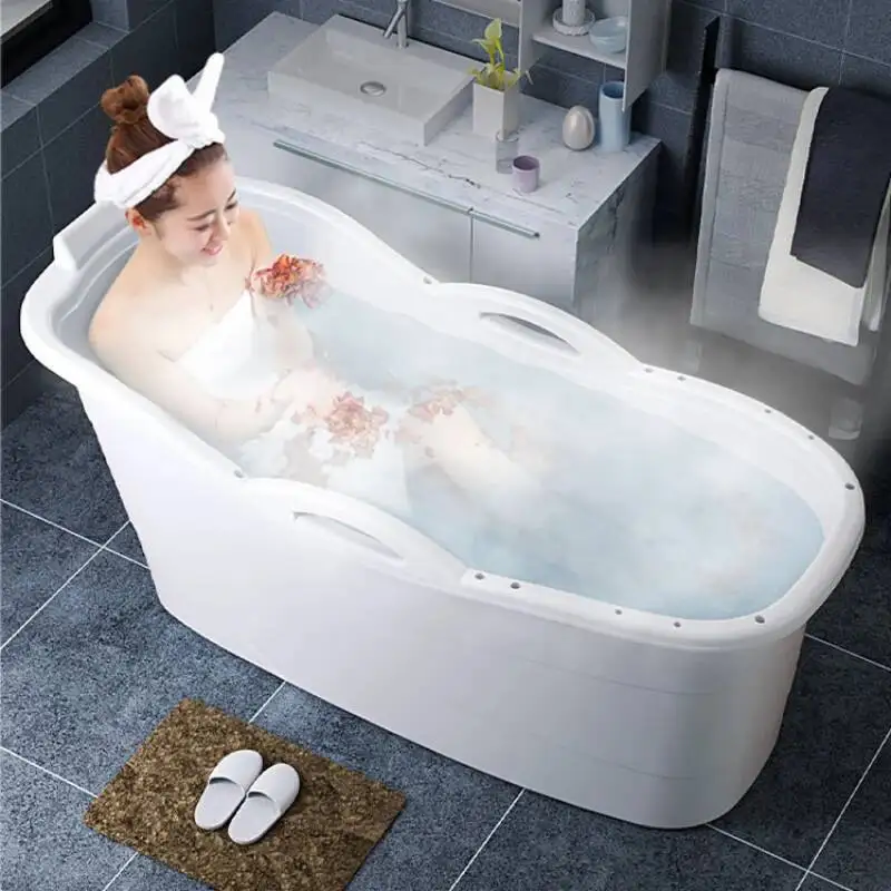

Large Bucket Home Spa Small Hair Wash Tub Plastic Swimming Comfortable Bath Adult Modern Buckets Banheira De Gelo Foot Portable