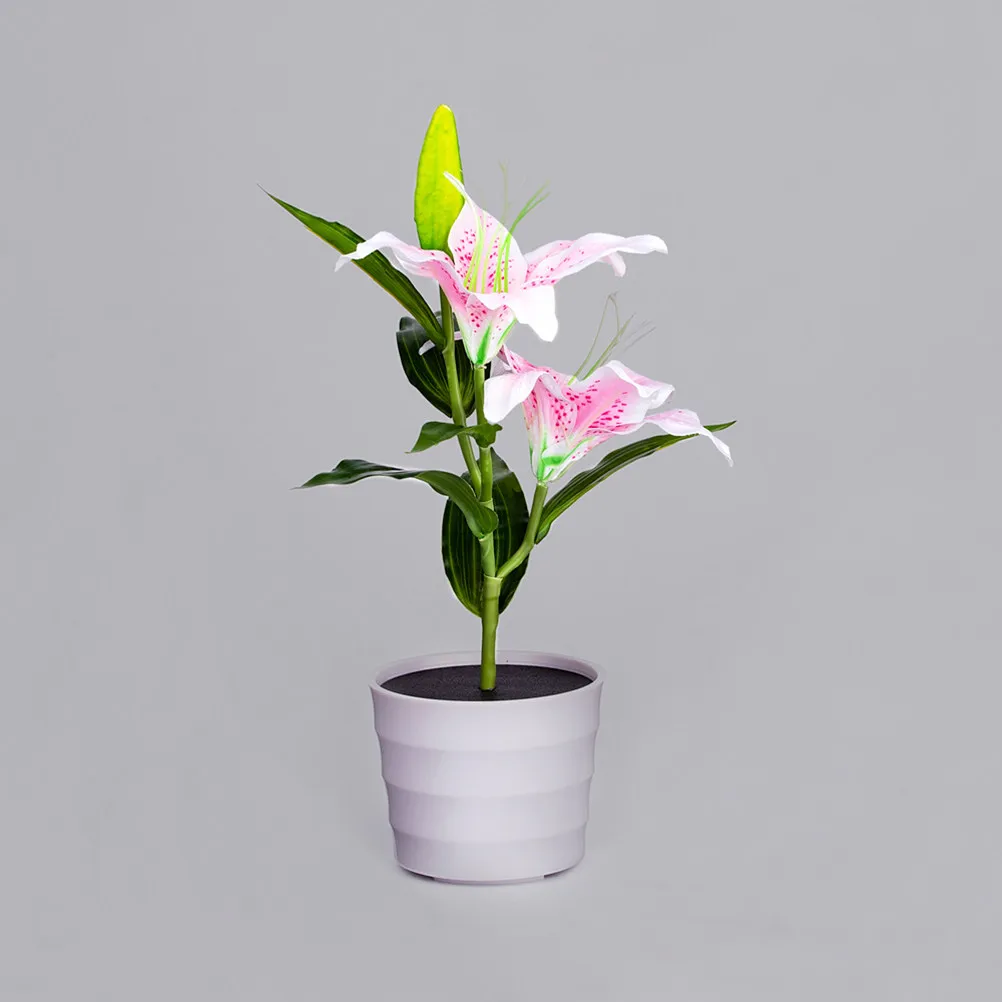 

Artificial Lily Solar Light Led Flower Lamp For Garden Decor Outdoor Waterproof Landscape Lighting Decorative Energy