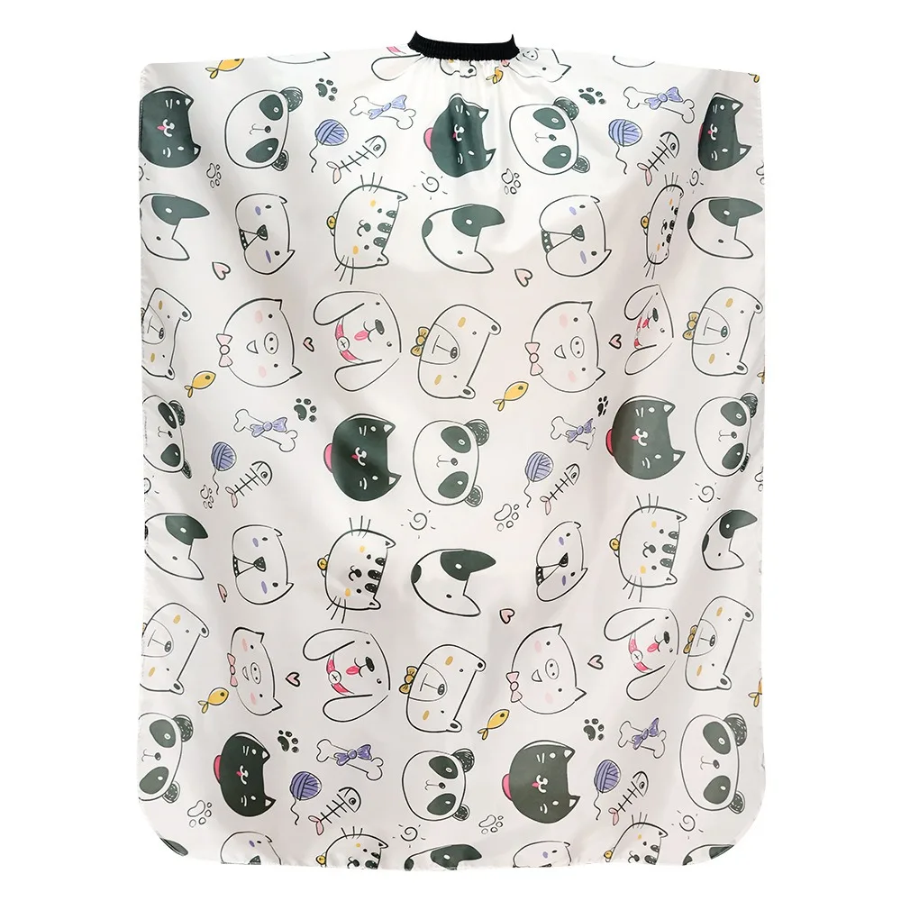 전문가용 만화 캐릭터 헤어컷 케이프 귀엽고 부드러운 어린이 미용사 케이프 사랑스러운 살롱 이발사 방수 커팅 가운