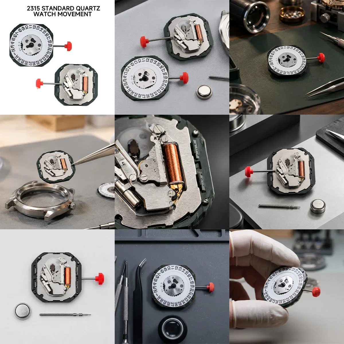 Miyota 2315 Movement  Standard Quartz Movement with Date Display Three Hands Calendar Metal Japan Movement for Watch Repair 2026