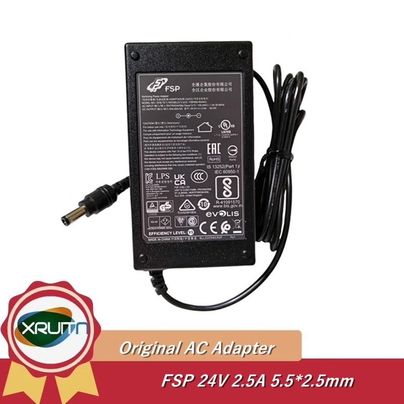

100% Genuine FSP Group AC Adapter Charger 24V 2.5A 60W FSP060-DBAB2 FSP060-DAAN2 FSP060-RAAK3 FSP060-RTAAN2 Printer Power Supply