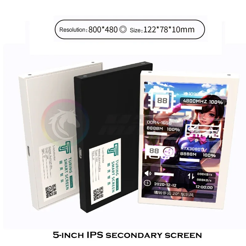 Computer Hardware IPS Display 5 Inch USB TYPE-C Secondary Screen Mini ITX Case Monitor CPU GPU RAM Monitoring Free Of AIDA64