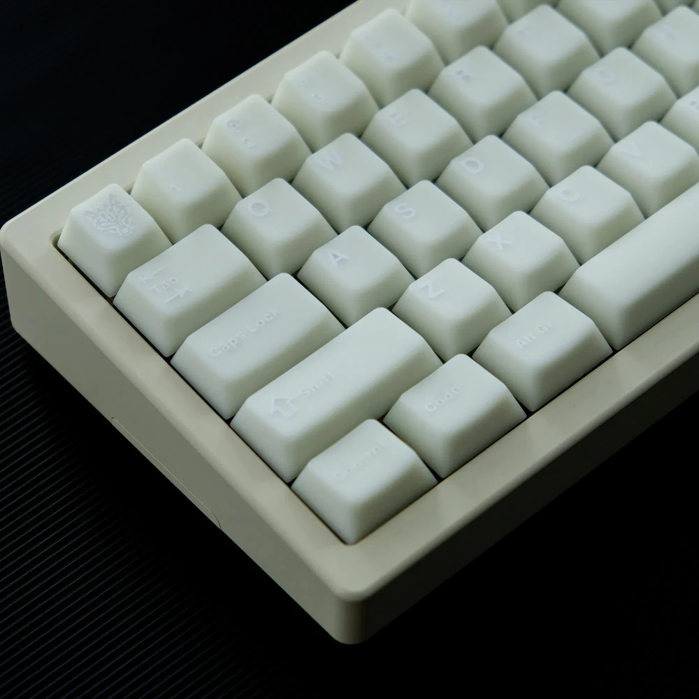 Aifei White Marble Keycaps for Mechanical Keyboard Cherry Profile PBT Double Shot 114 Keys GK61 Anne Pro 2