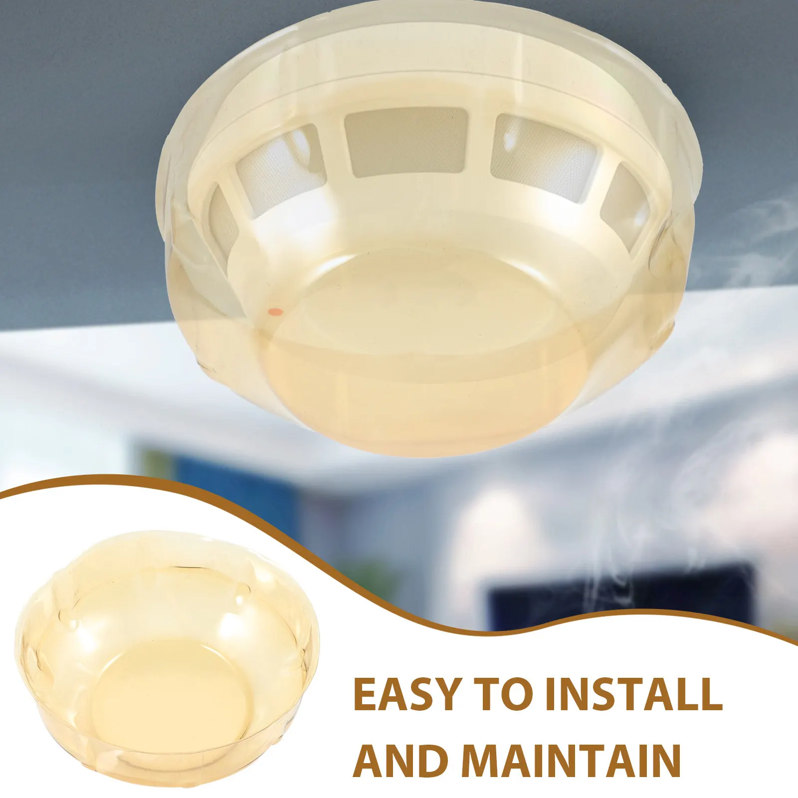 

10pcs Alarms Cover Plastic Fire Alarm Protector For Cooking Smoke Covers Replacement