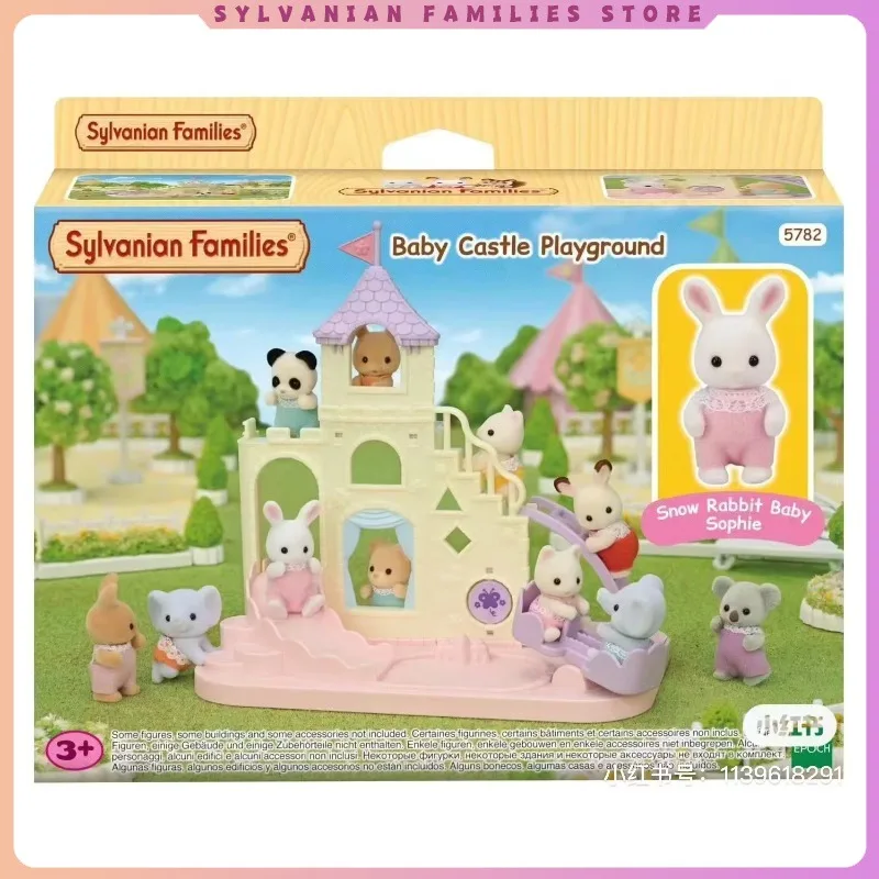 Original Sylvanian Families 2024 Children Toys Anime Figure baby castle play ground  Hot Collectible Doll Birthday Gift For Gril