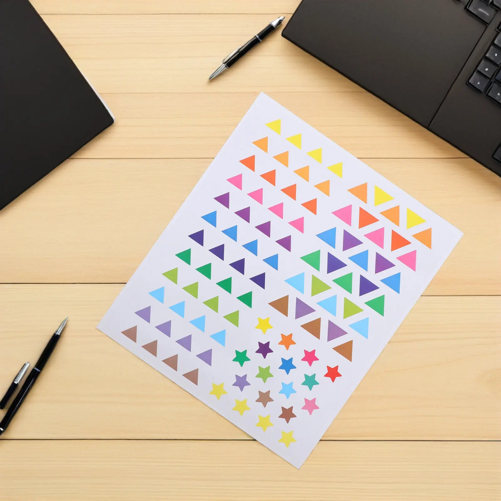 

30 листов наклеек для маркировки мест, цветные наклейки в форме сердечек и треугольников для планирования поездок, кодирования, маркировки в классе, многоразовые