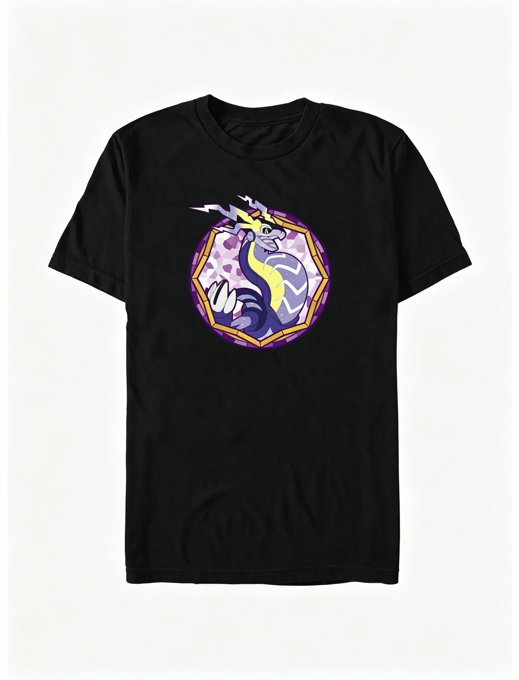 

2026 New Machine Dragon Printed Fashion Spring and Summer Men's Short Sleeve Parent-Child Loose and Comfortable T-Shirt