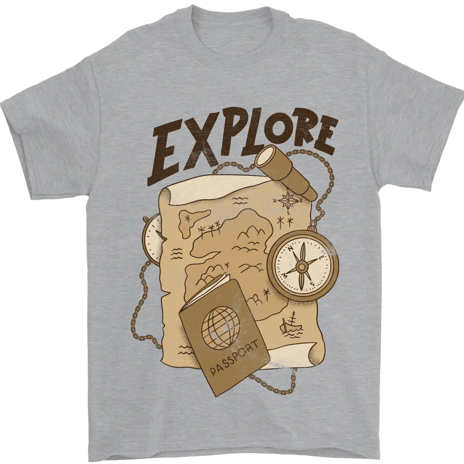 Explore Travel Orienteering and Mountaineering Adventures Unisex T-Shirt