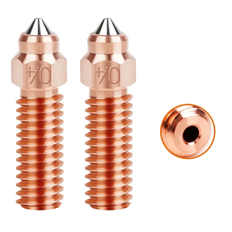 Nozzle voor Creality K1 K1 Max Ender 3 V3 KE CR-M4 Bimetaal Geplateerd Koper Hardstaal Messing voor Vyper Kobra Sovol SV06 plus/SV07