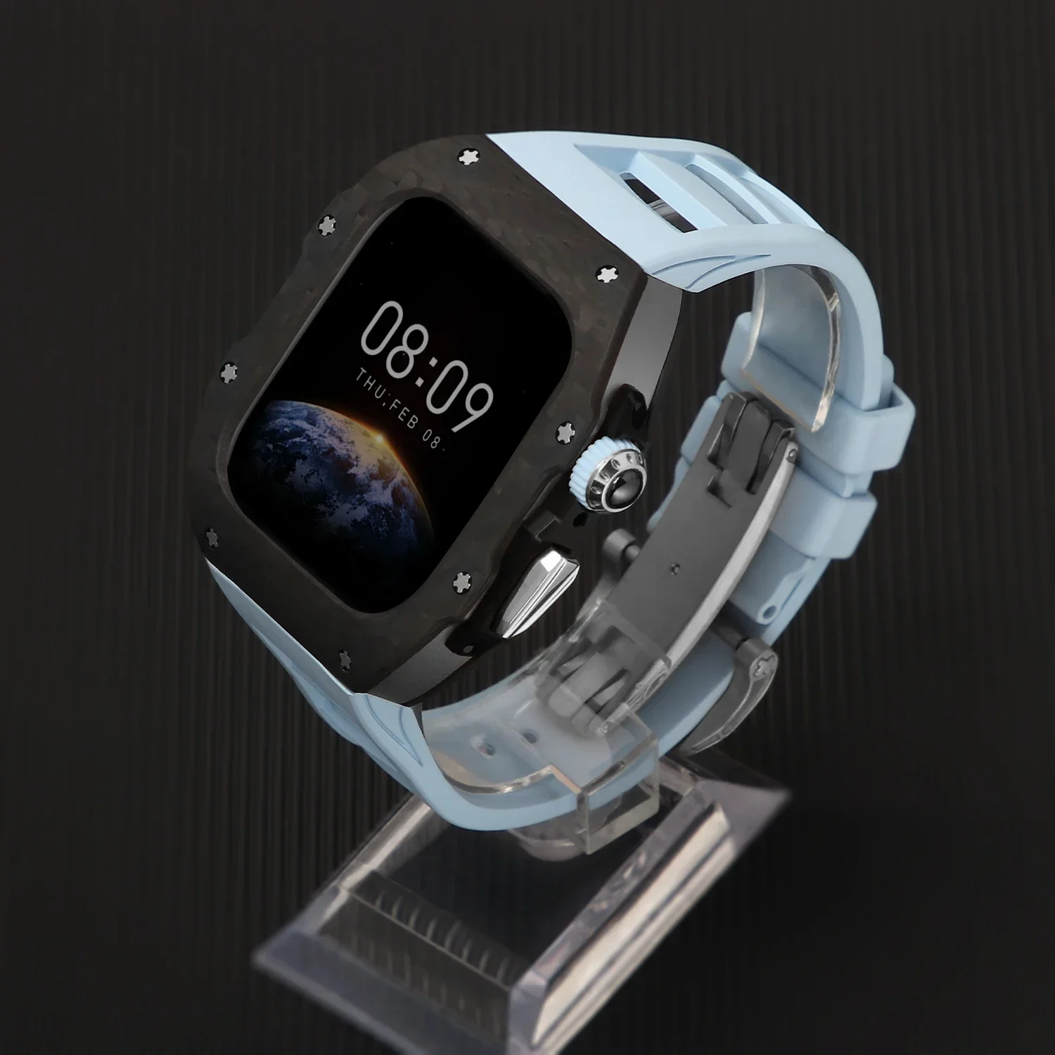 Luxury Carbon Fiber Watch Band for Apple Watch 11 42mm 46mm
