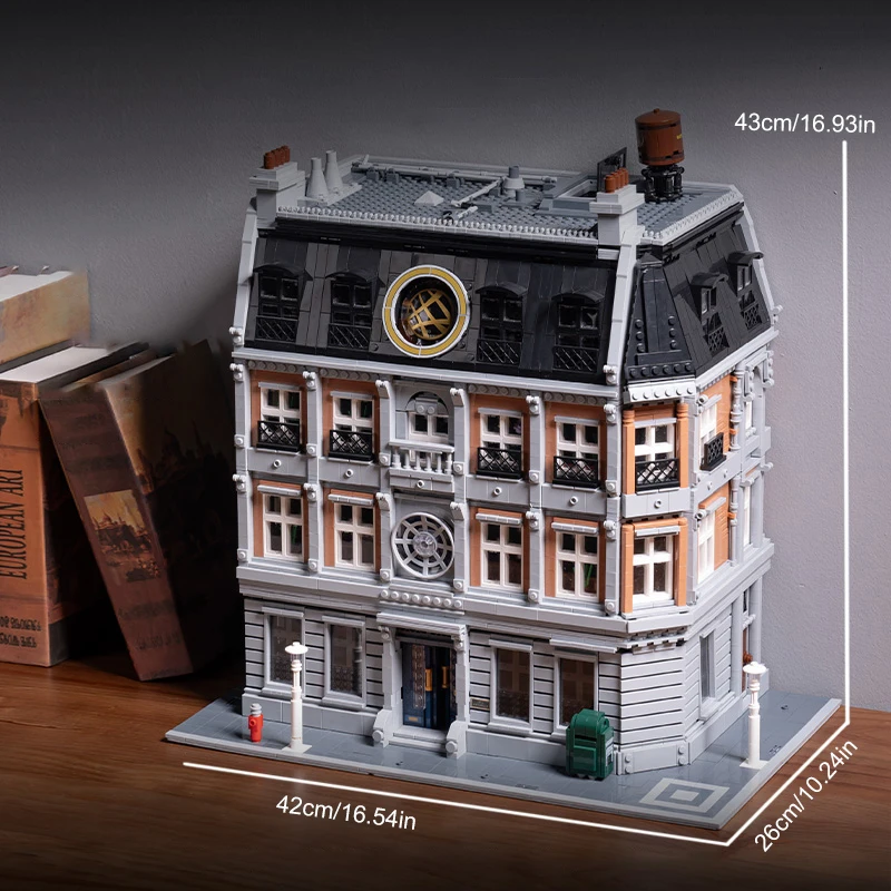 6564 pièces film Sanctum Sanctorum maison blocs de construction modulaires vue sur la ville appartement Architecture brique modèle Kit adulte enfant cadeaux