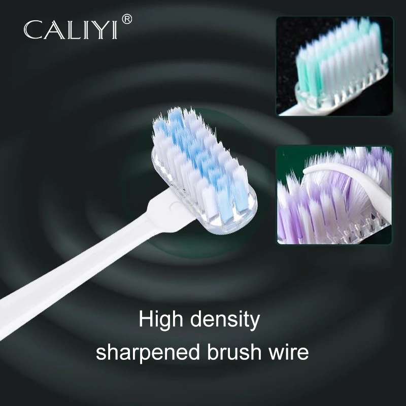 2PCS 360° Rotatable Toothbrush Soft Bristle Teeth Whitening Brushes Comprehensive Cleaning Family Toothbrushes Dental Oral Care