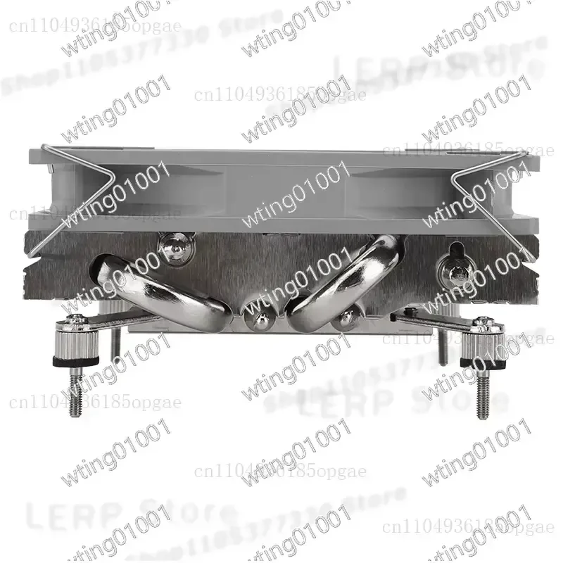 for AXP90 X36 X47 X53 Low Profile CPU Cooler with 4 Heatpipes Nickel Plated Fins Quiet Downforce Airflow for Small ITX Cases