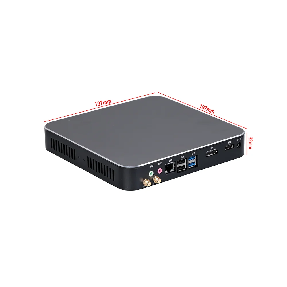 HD4003-DP-M415F  Mini PC  Celeron J4125 4K HDMI DP Single/Dual LAN Industrial Computer Mini Computer