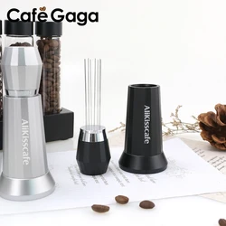 Coffee Stirrer Needle Espresso Powder Stainless Steel Needles Distributor With Stand WDT Tools Barista Accessories Cafe Tools