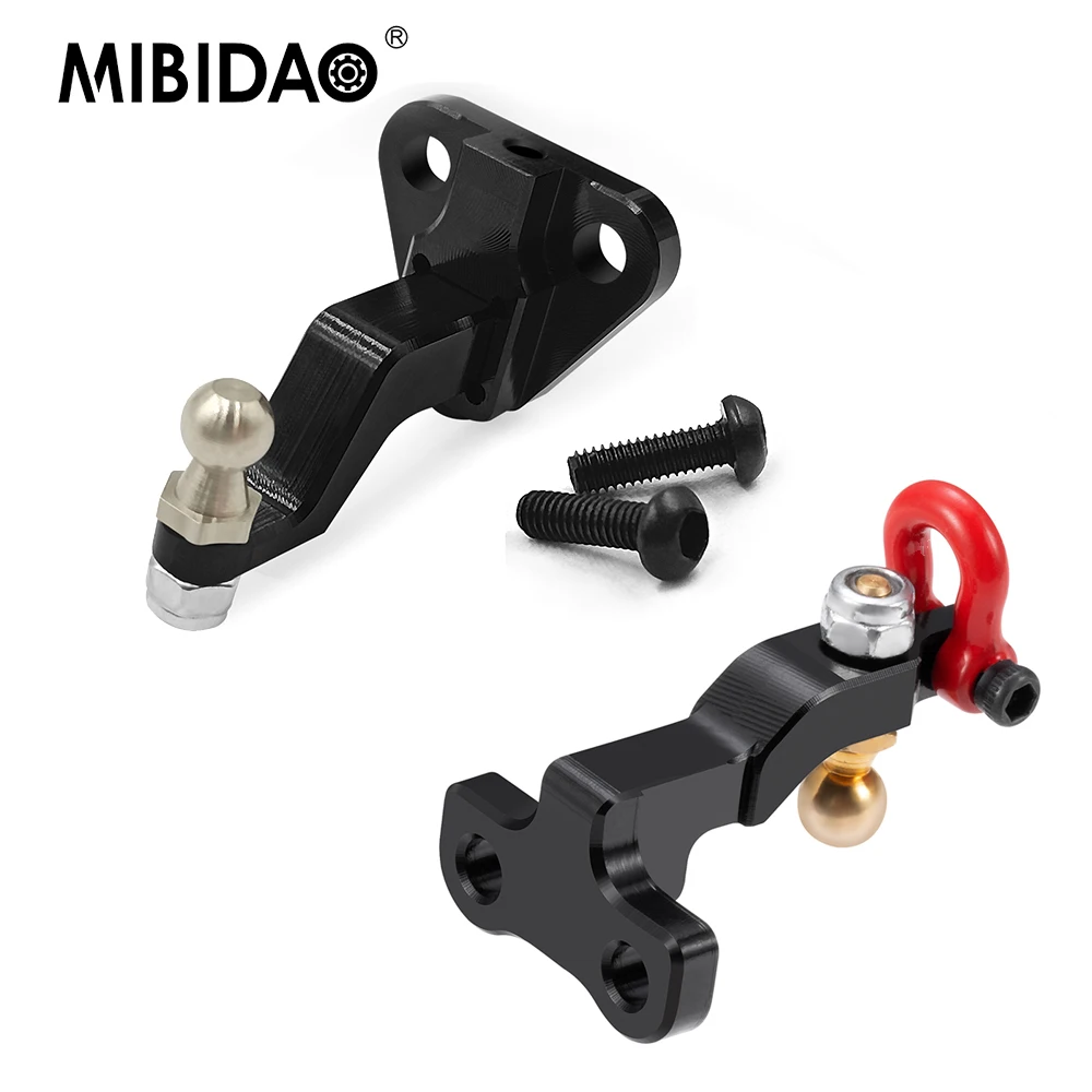 MIBIDAO Simulation Alu Alloy Tow Shackles Trailer Hook for TRX-4M Defender Chevrolet K10 High Trail 1/18 RC Car Upgrade Parts