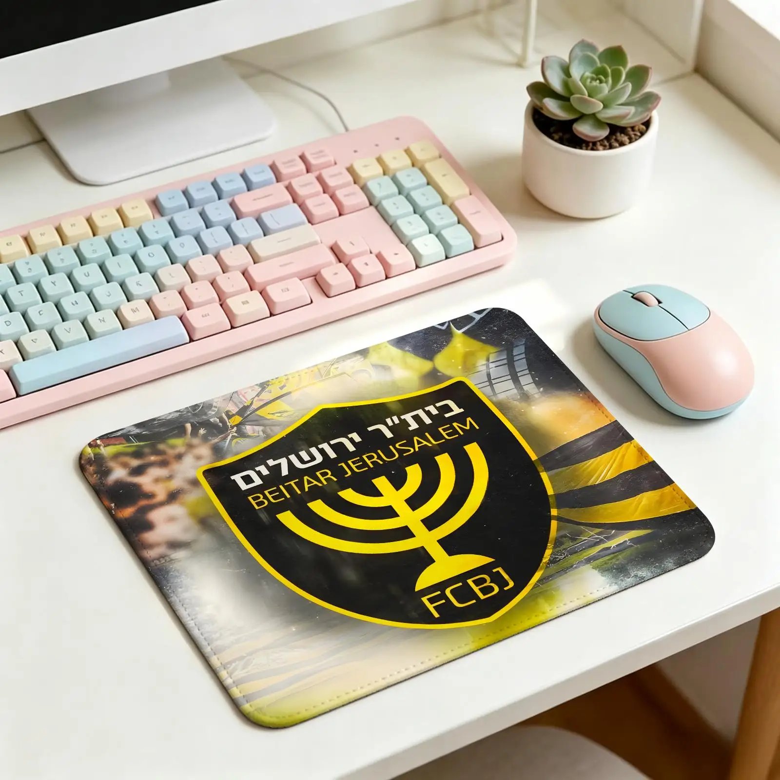 Compact Gaming Mat,Reinforced Stitched Edge,B-Beitars Jerusalem Portable Non‑Slip Pad for Laptop Office & E‑Sports Game Play