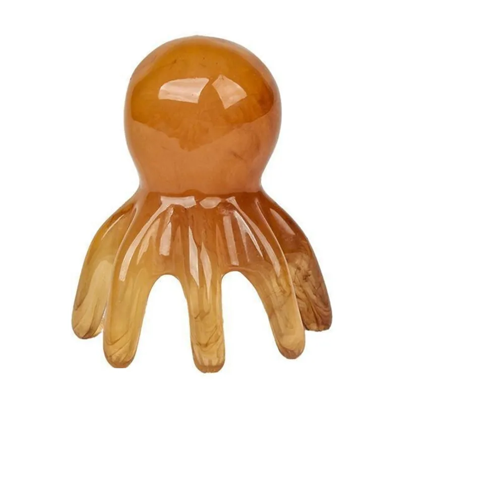 Leuke Hars Octopus Kam - Schrapen Hoofdhuid Massager Haarverzorging Tool voor Meridiaan Schrapen Acupunctuur SPA Gua Sha Gezondheid Massage